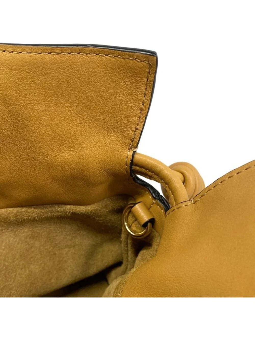 Loewe Clutch Flamenco Mini Light Brown Leather